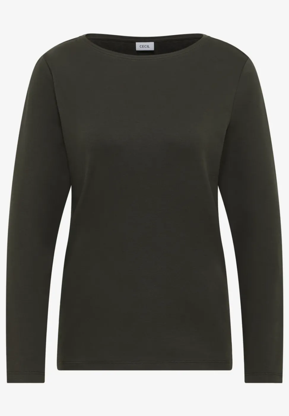 Shirt mit U-Boot-Ausschnitt