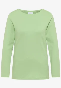 Shirt mit U-Boot-Ausschnitt