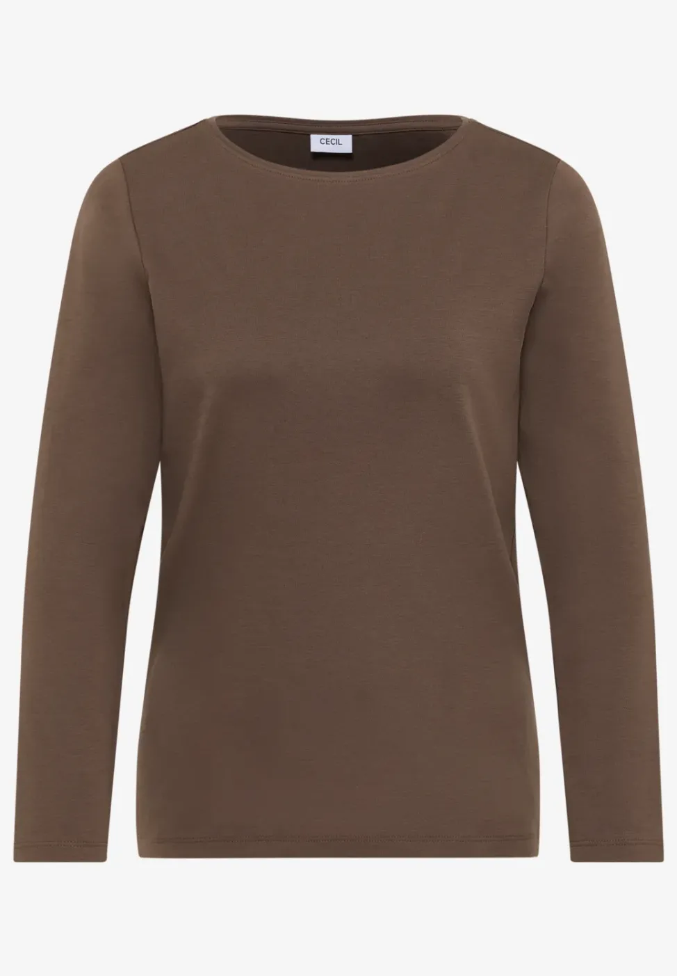 Shirt mit U-Boot-Ausschnitt