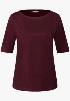 Shirt mit U-Boot-Ausschnitt