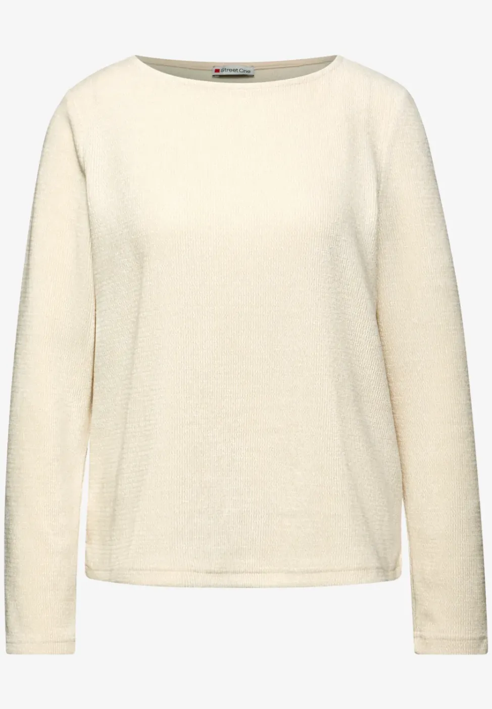 Shirt mit U-Boot-Ausschnitt