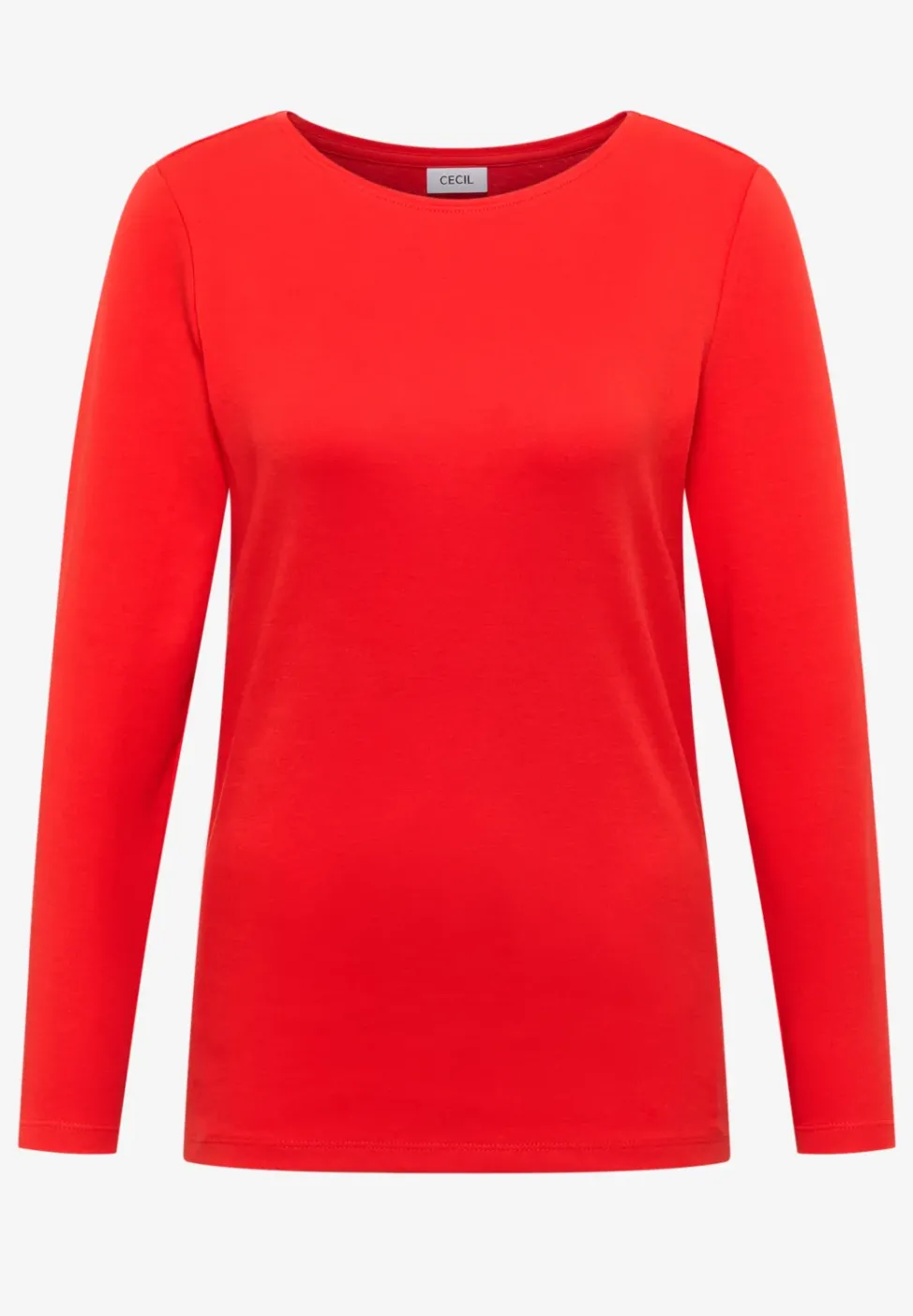 Shirt mit U-Boot-Ausschnitt