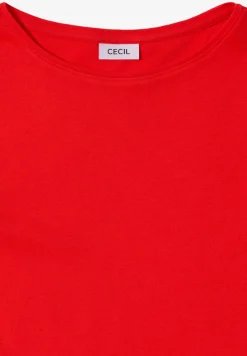 Shirt mit U-Boot-Ausschnitt