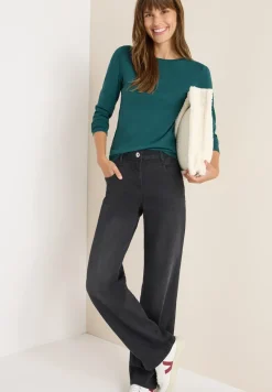 Shirt mit U-Boot-Ausschnitt