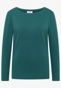 Shirt mit U-Boot-Ausschnitt