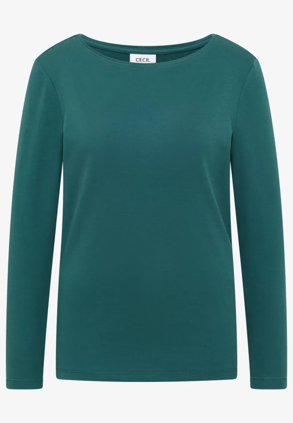 Shirt mit U-Boot-Ausschnitt