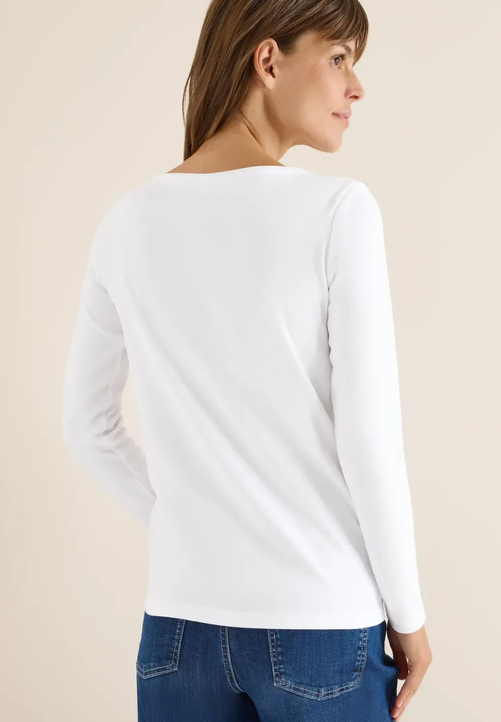 Shirt mit U-Boot-Ausschnitt