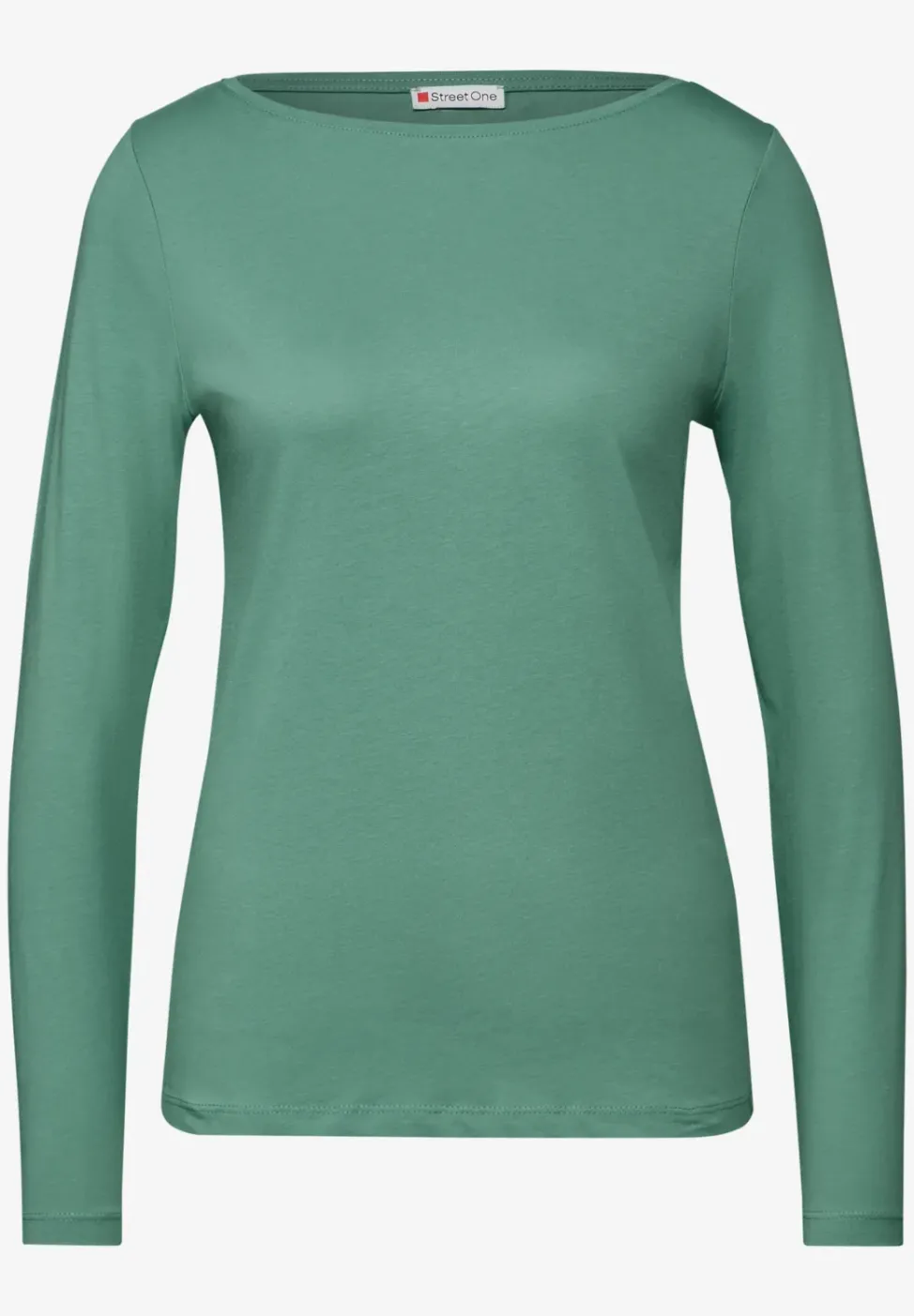 Shirt mit U-Boot-Ausschnitt