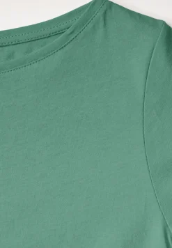 Shirt mit U-Boot-Ausschnitt