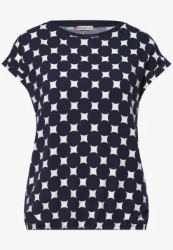 Shirt mit U-Boot-Ausschnitt und Print