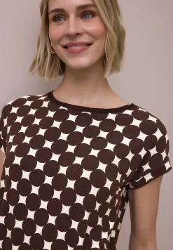 Shirt mit U-Boot-Ausschnitt und Print