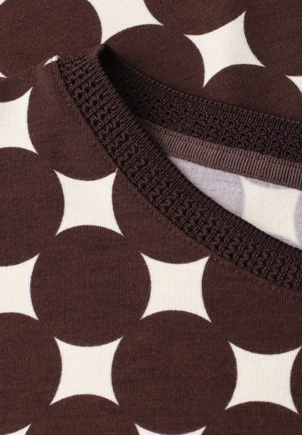 Shirt mit U-Boot-Ausschnitt und Print