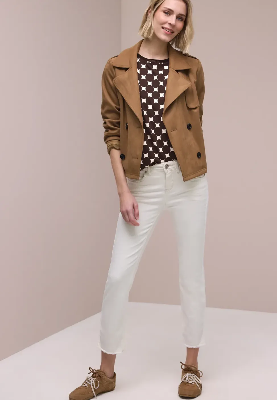 Shirt mit U-Boot-Ausschnitt und Print