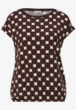 Shirt mit U-Boot-Ausschnitt und Print
