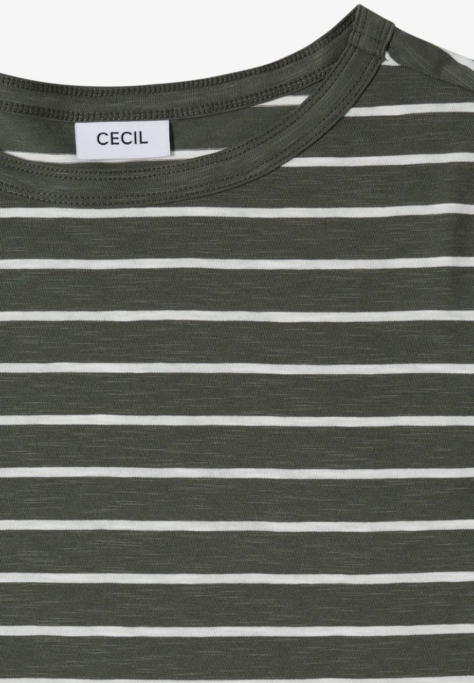 Shirt mit U-Boot-Ausschnitt und Streifen