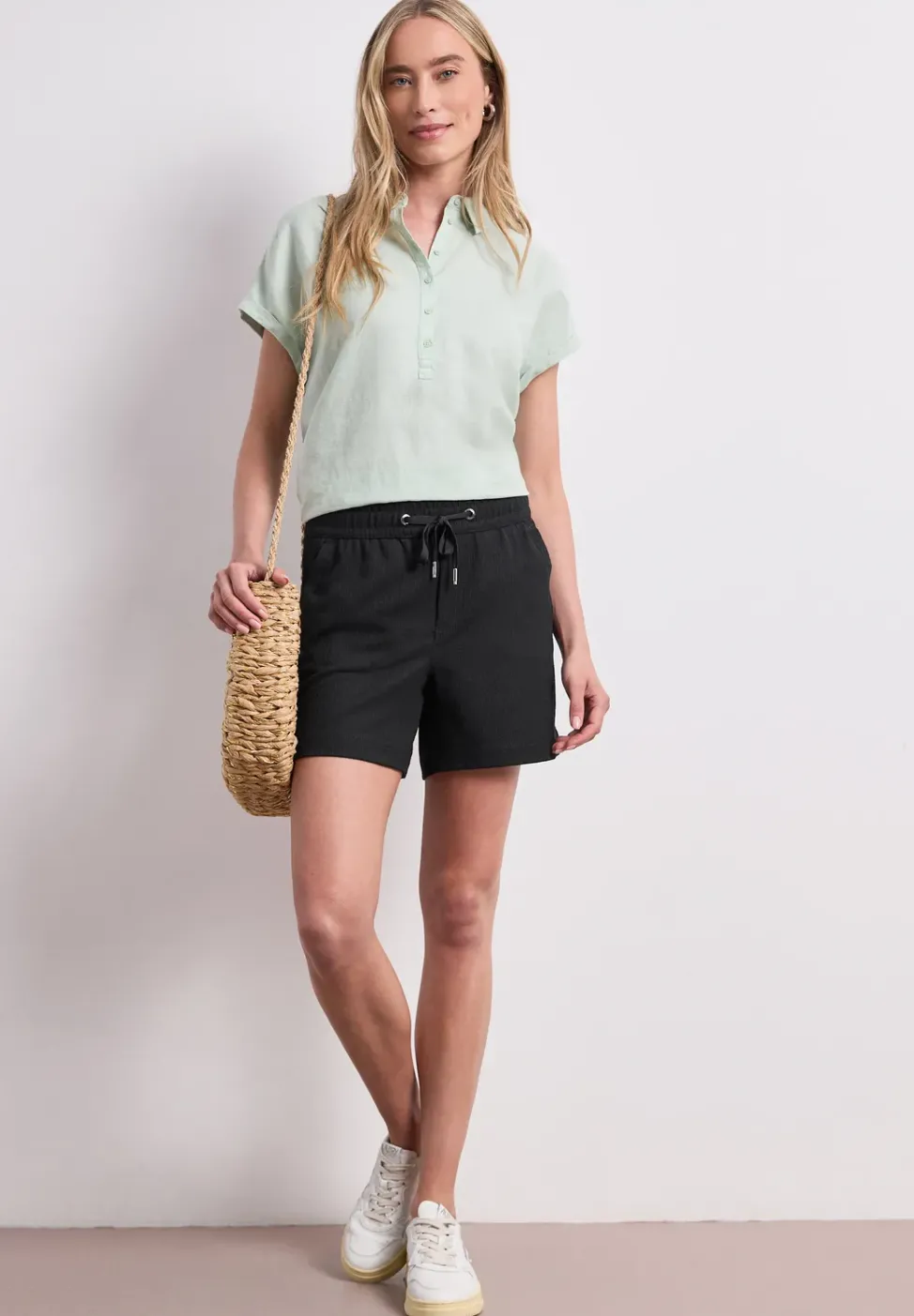 Shorts mit Struktur im Loose Fit