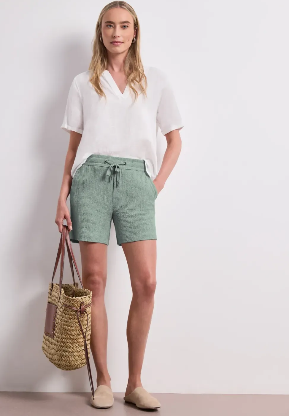 Shorts mit Struktur im Loose Fit