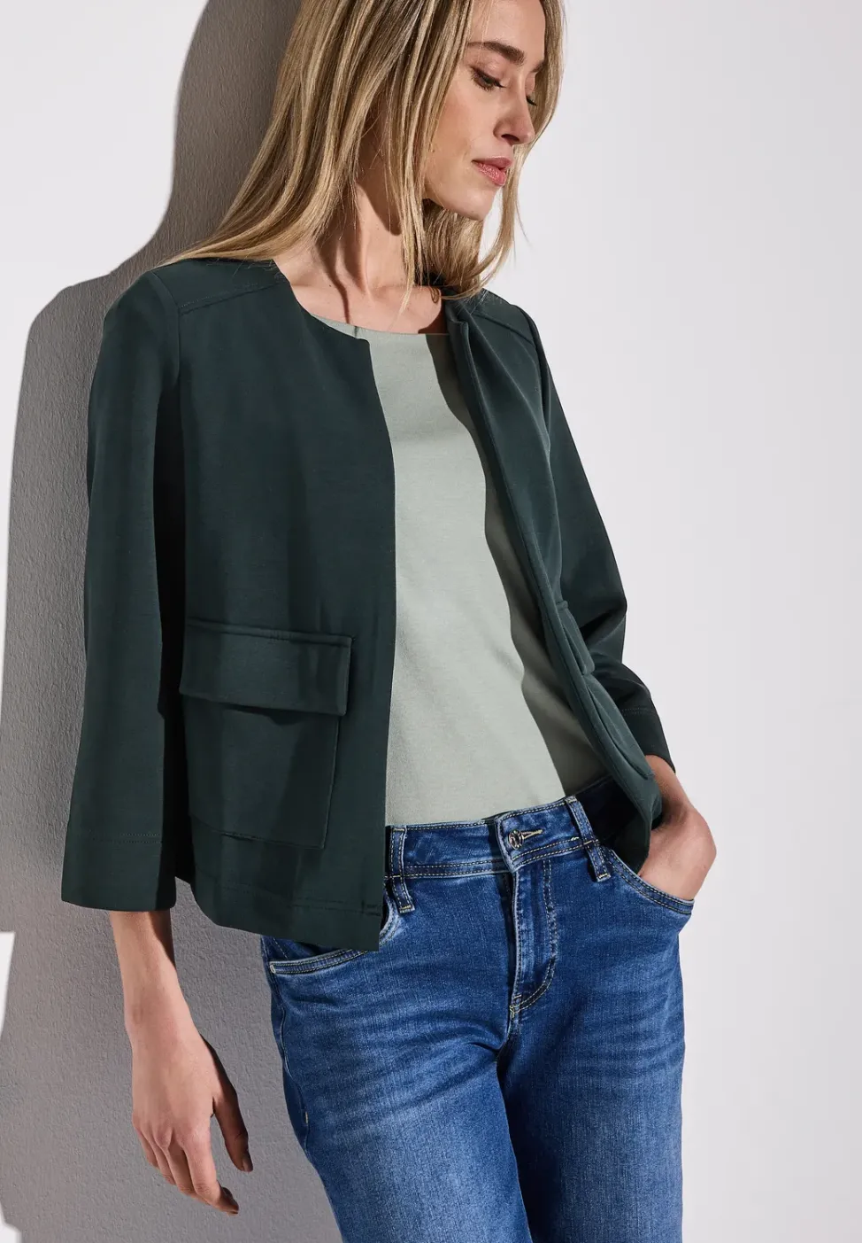 Silk-Look Jacke