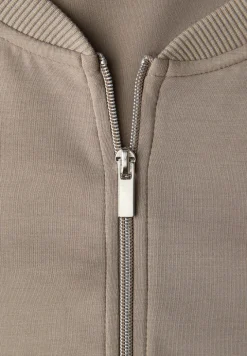 Silk-Look Jacke mit Zipper