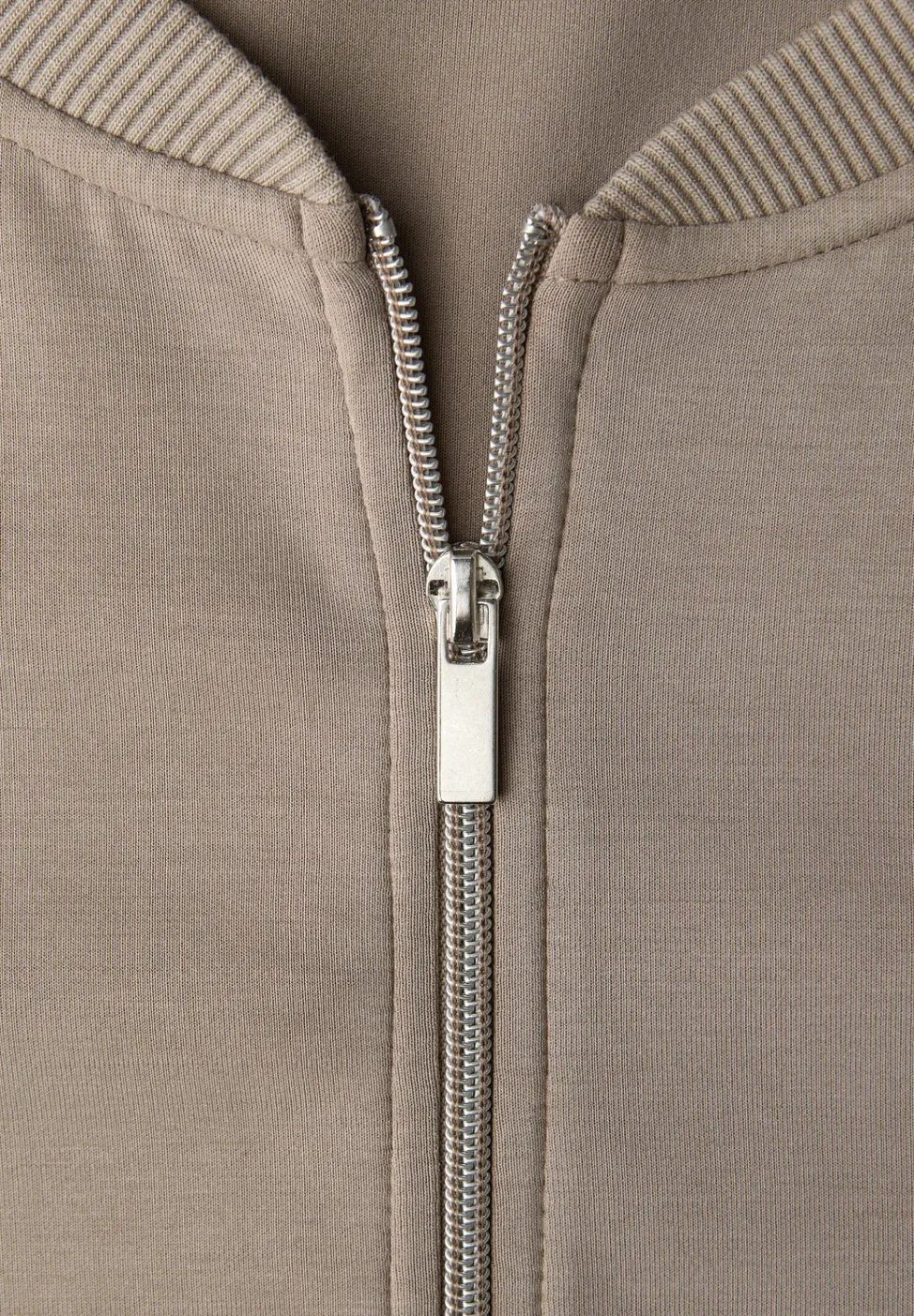 Silk-Look Jacke mit Zipper