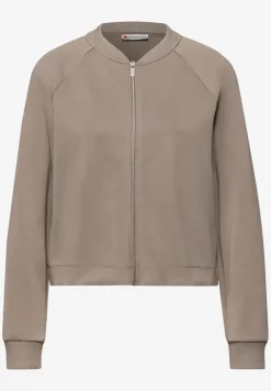Silk-Look Jacke mit Zipper