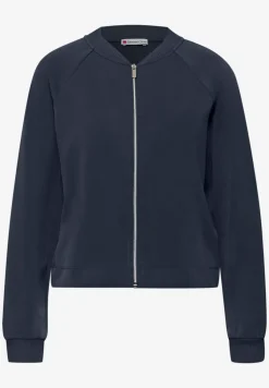 Silk-Look Jacke mit Zipper