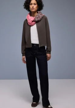 Silk-Look Jacke mit Zipper