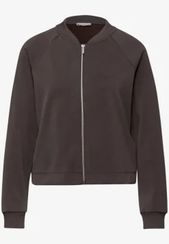 Silk-Look Jacke mit Zipper