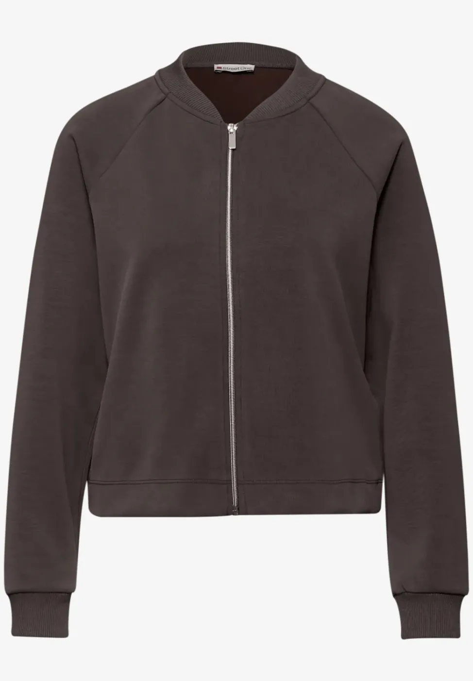 Silk-Look Jacke mit Zipper
