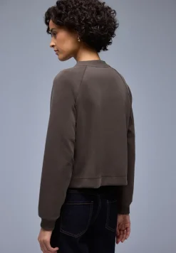 Silk-Look Jacke mit Zipper