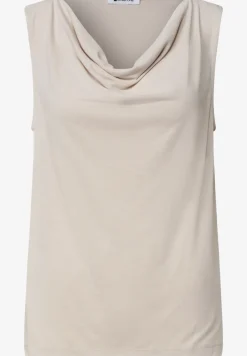 Silk-Look Top mit Wasserfall-Ausschnitt