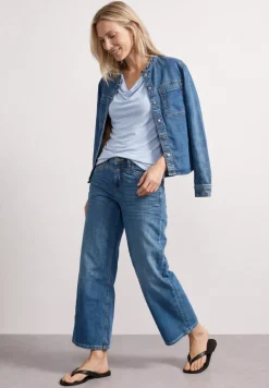 Silk-Look Top mit Wasserfall-Ausschnitt