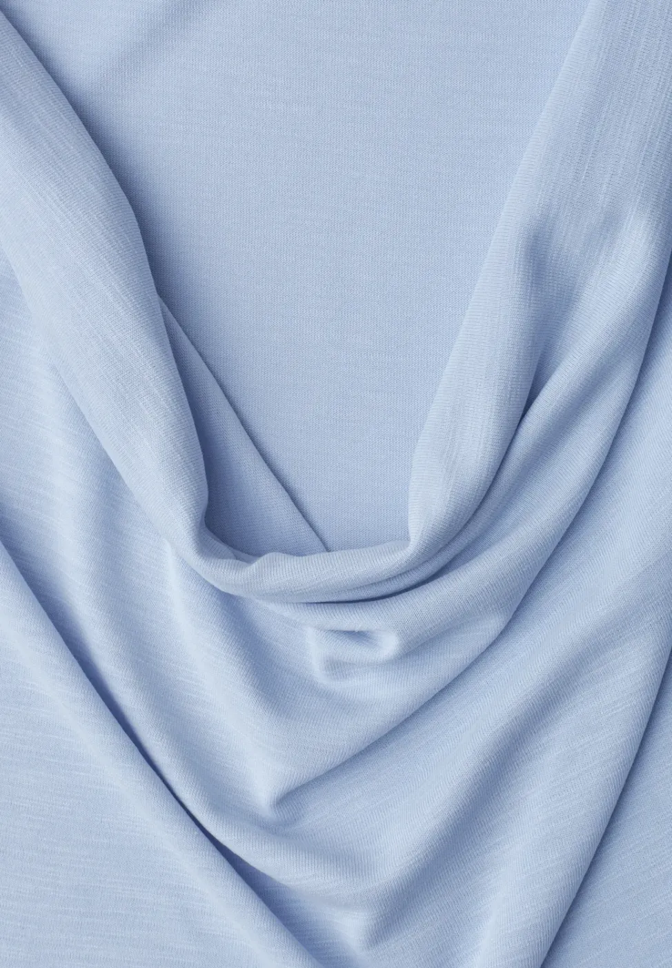 Silk-Look Top mit Wasserfall-Ausschnitt