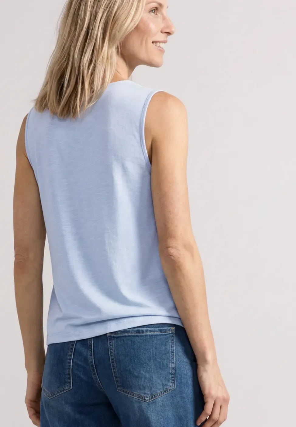 Silk-Look Top mit Wasserfall-Ausschnitt
