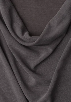 Silk-Look Top mit Wasserfall-Ausschnitt