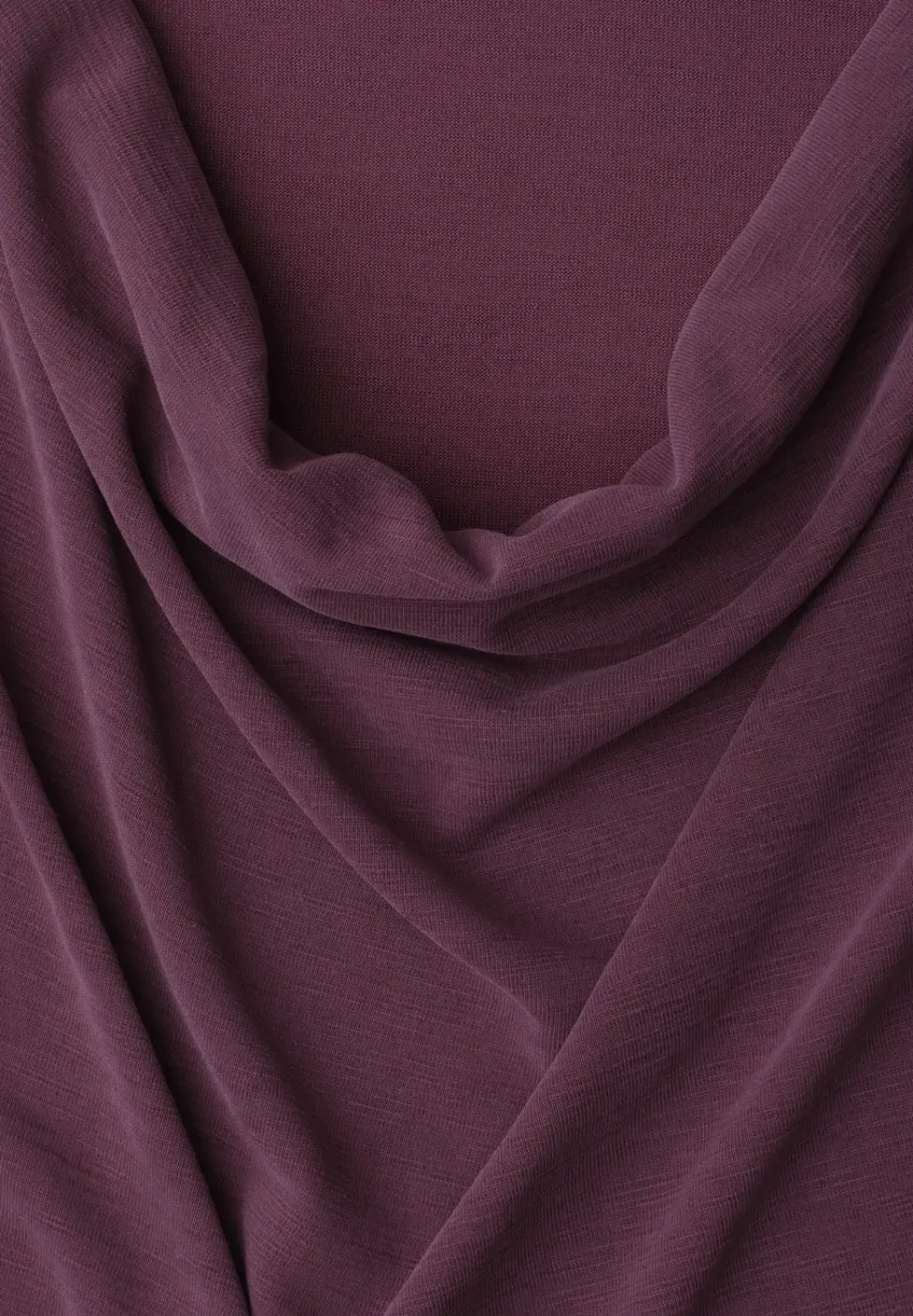 Silk-Look Top mit Wasserfall-Ausschnitt