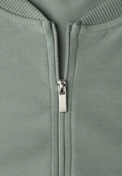 Silk-Look Jacke mit Zipper