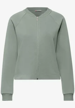 Silk-Look Jacke mit Zipper