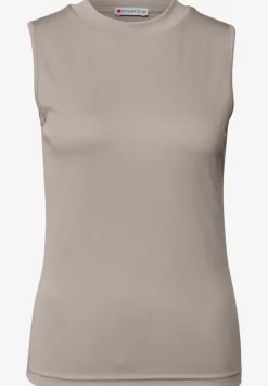 Silk-Look Rippstruktur-Top