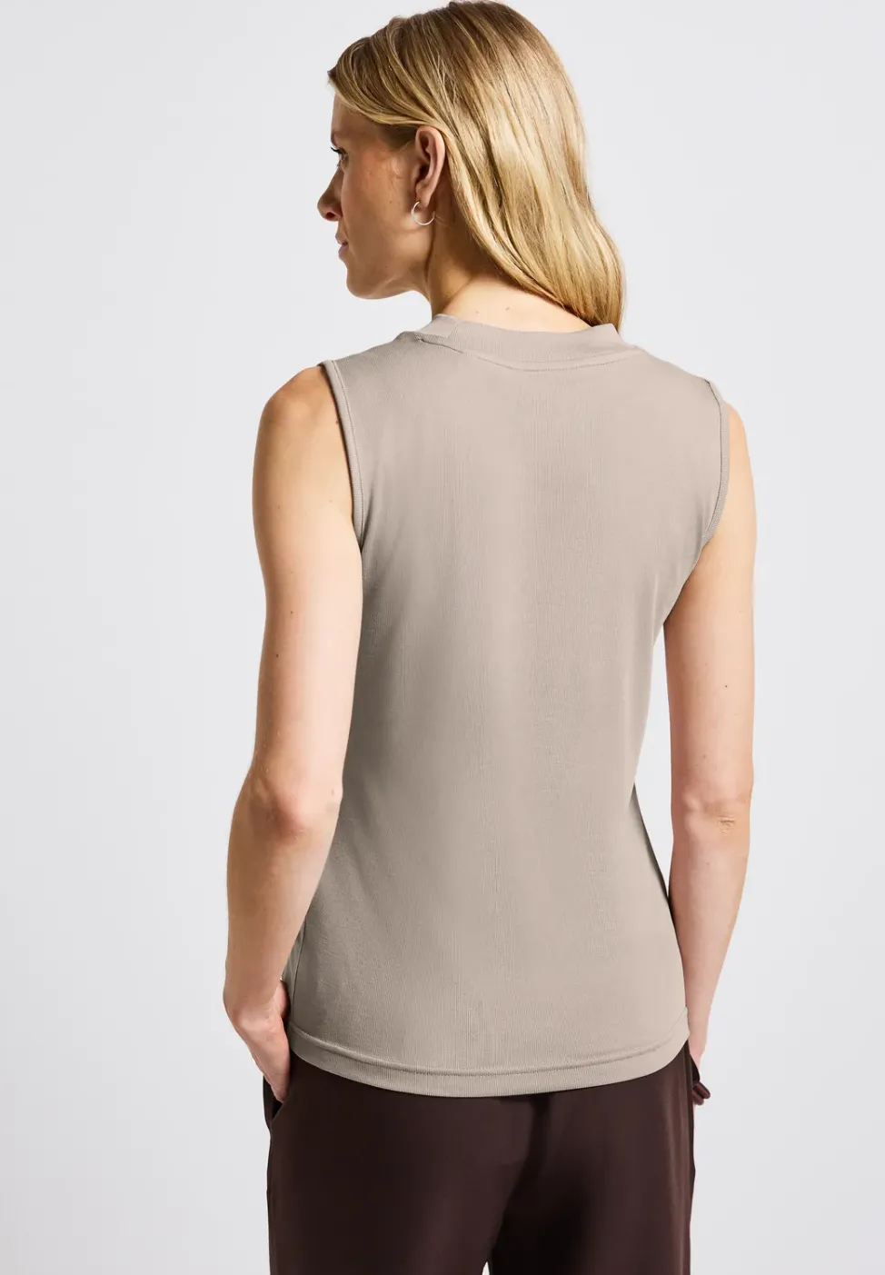 Silk-Look Rippstruktur-Top