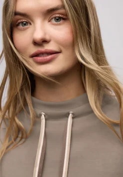 Silk-Look Shirt in Unifarbe