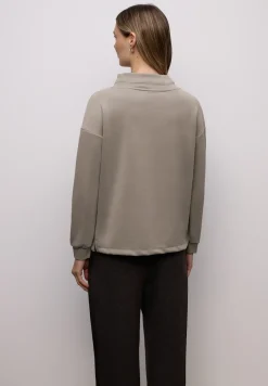 Silk-Look Shirt in Unifarbe