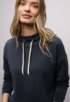 Silk-Look Shirt in Unifarbe