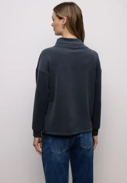 Silk-Look Shirt in Unifarbe