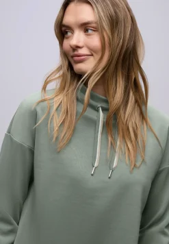 Silk-Look Shirt in Unifarbe