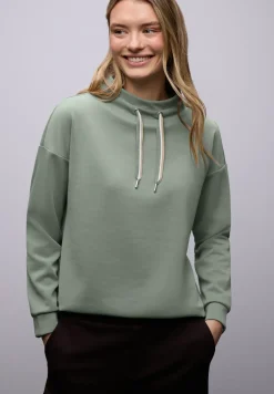 Silk-Look Shirt in Unifarbe