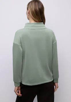 Silk-Look Shirt in Unifarbe