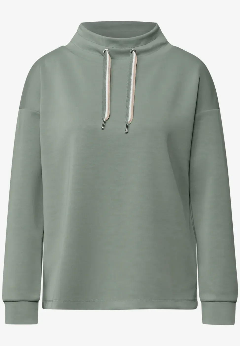 Silk-Look Shirt in Unifarbe