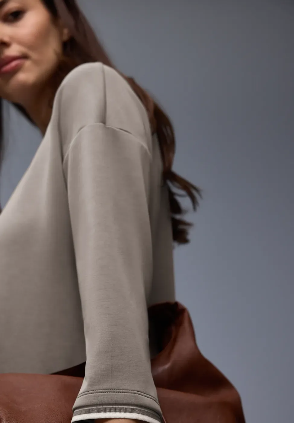 Silk-Look Shirt mit Details