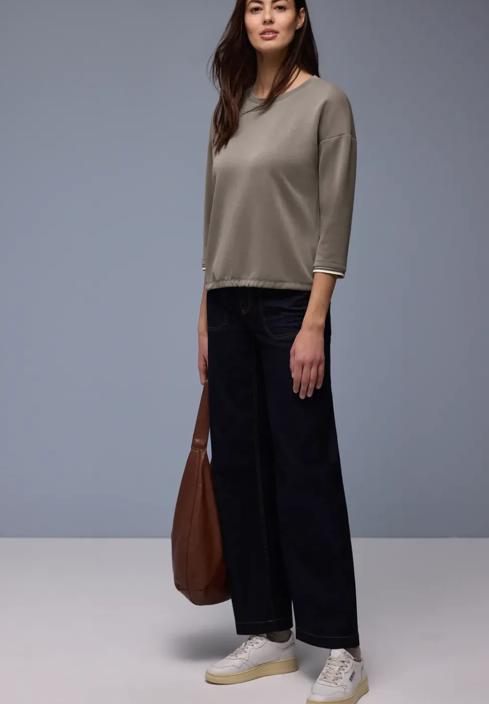 Silk-Look Shirt mit Details